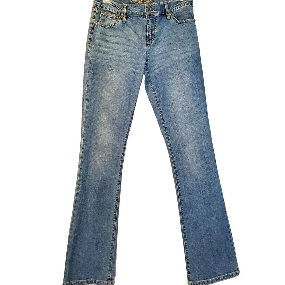 Ralph Lauren Jeans Premium Size 4 Stretch Cotton Comfort Wear Med Wash Boot Cut